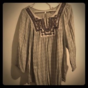 Lucky Brand Embroidered Top